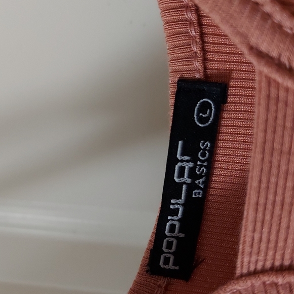 Popular Basics mauve dress, size L. - Picture 4 of 4